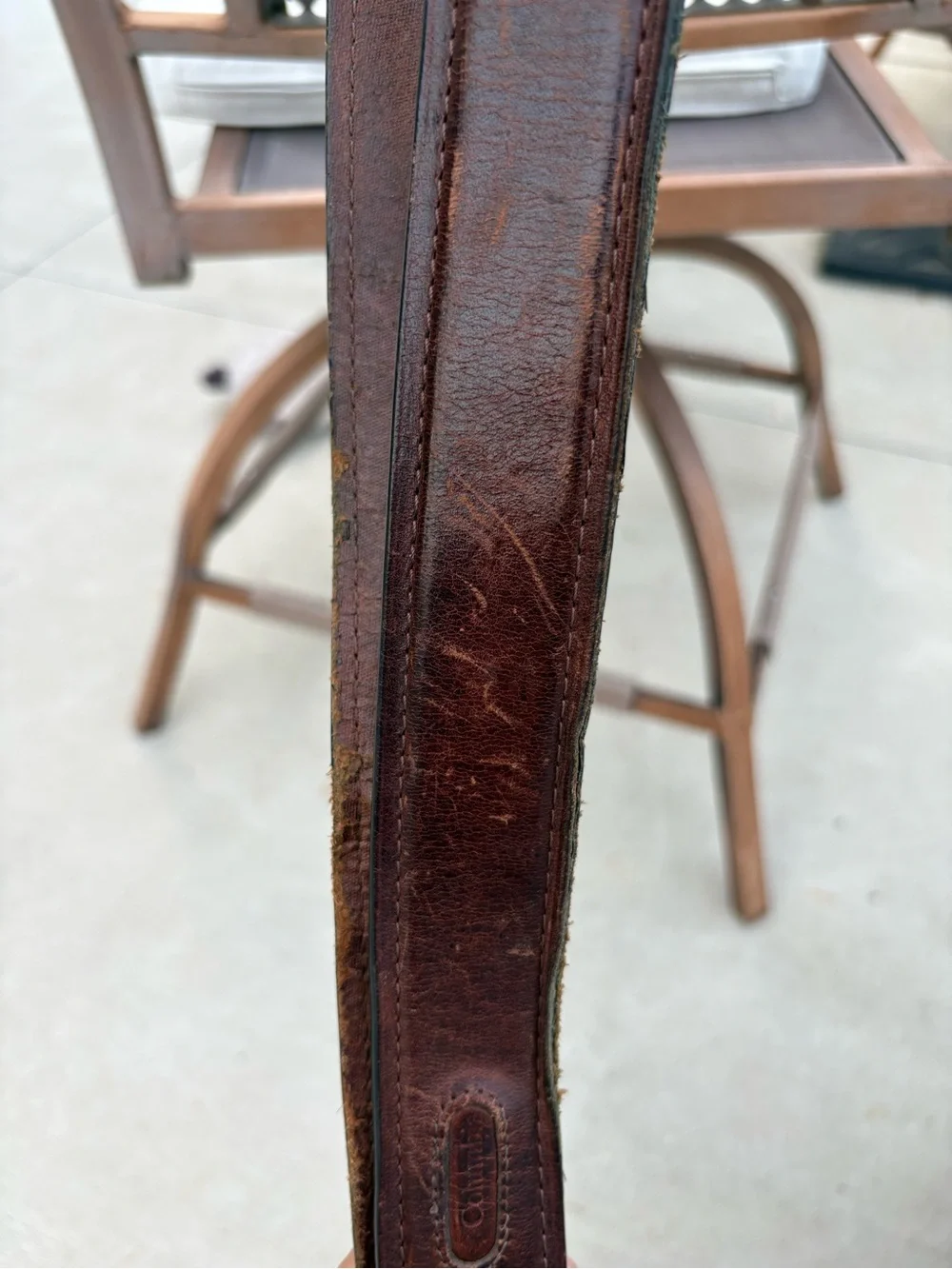 Men’s Columbia Brown Leather Belt Size 44